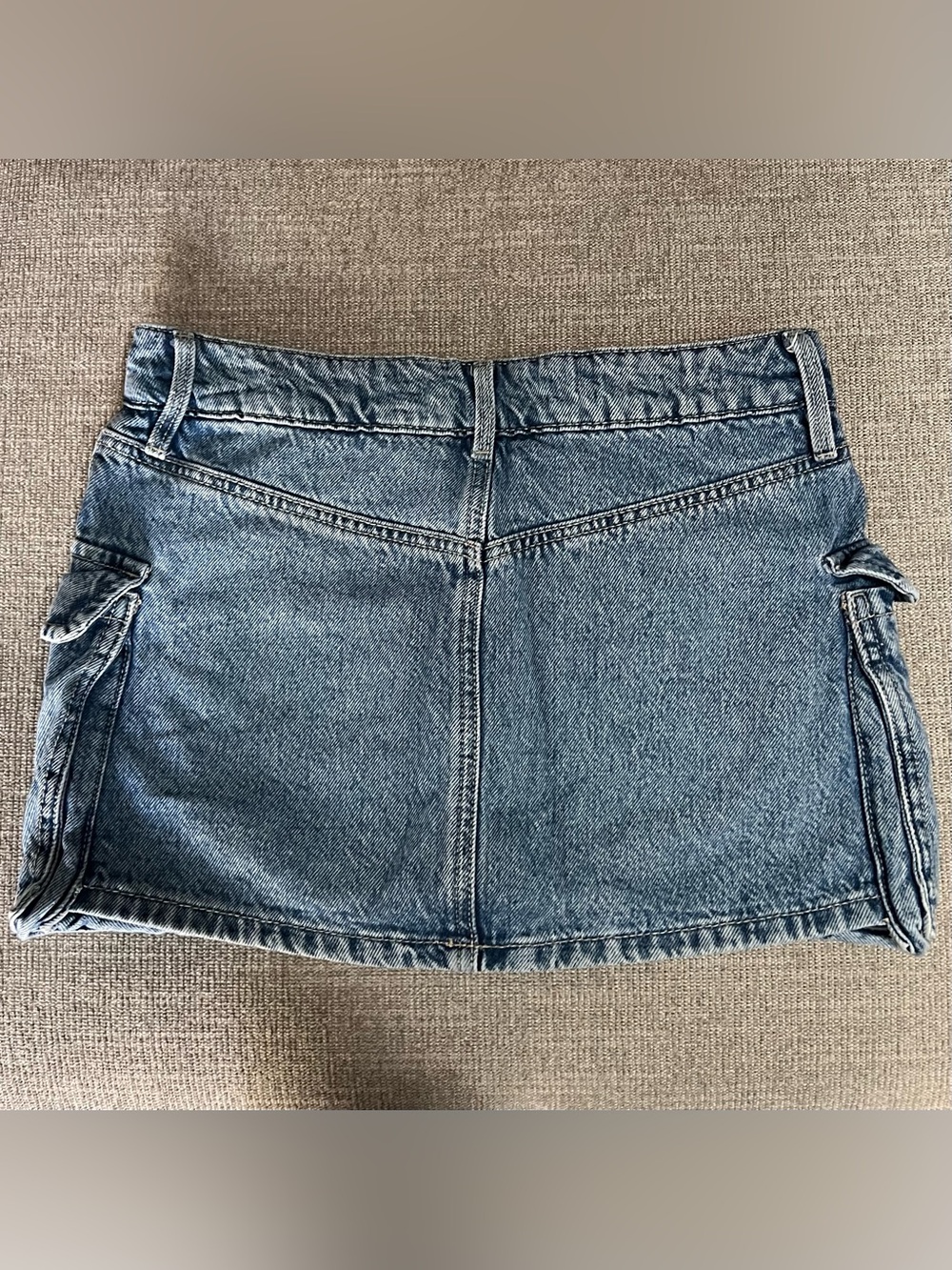 Garage Cargo Denim Mini Skirt - Picture 3 of 5
